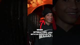Did you notice the terrified look in Pharrell Williams' son's eyes when he looked at him