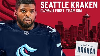 NHL 20 - SEATTLE KRAKEN TEAM CREATION & FIRST YEAR SIM