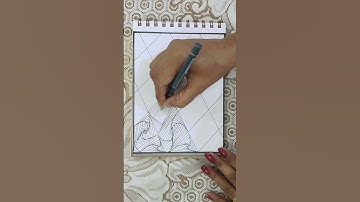 How to Draw Zentangle Patterns #doodle #zentangle #lines #optical #illusion#art#short video #shorts