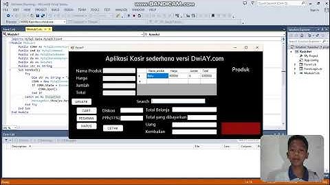 Penjelasan Program Membuat Aplikasi Kasir Sederhana. Menggunakan aplikasi Visual studio