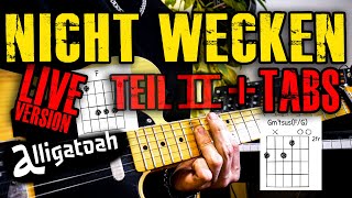 Alligatoah | Nicht wecken Tutorial + TABS | TEIL 2 | Gitarre #alligatoah #tutorial #nichtwecken