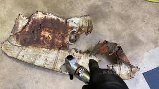 Bay Window VW Bus Front Floor Pan Removal