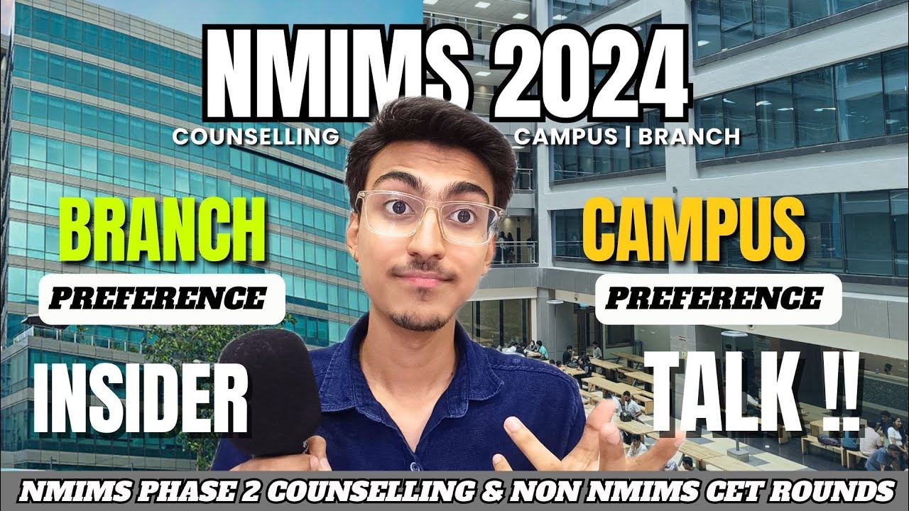NMIMS Mumbai | Campus & Branch Preference ?? Phase 2 Counselling | Non CET Rounds ?? MHT CET 2024