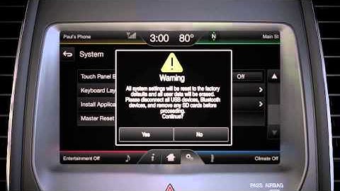 SYNC® with MyLincoln Touch™:  System and Settings/ Master Reset │Lincoln How-to Video