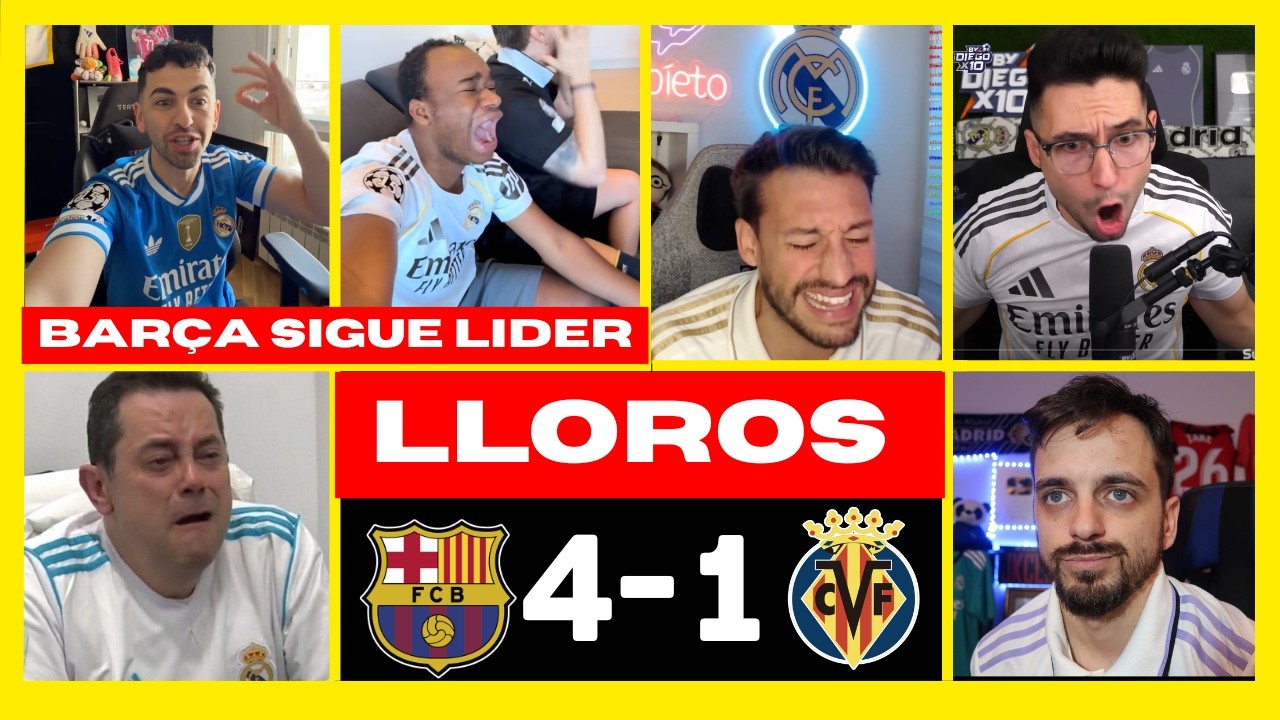 💥 LOS MEJORES LLOROS MADRIDISTAS AL FC BARCELONA 4 - 1 VILLARREAL | EDUQUE LAMINE, EDUQUE 😂
