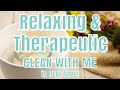 RELAXING CLEAN WITH ME | TIPS FOR  ANXIETY & DEPRESSION | NIGHTTIME CLEANING MOTIVATION | REAL TIME