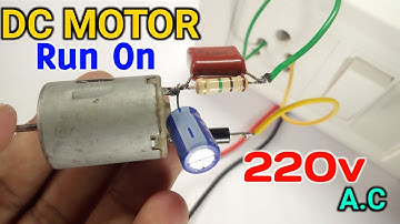 How to run 12v dc motor on 220v || 12v motor काे 220v से चलाये without Transformer