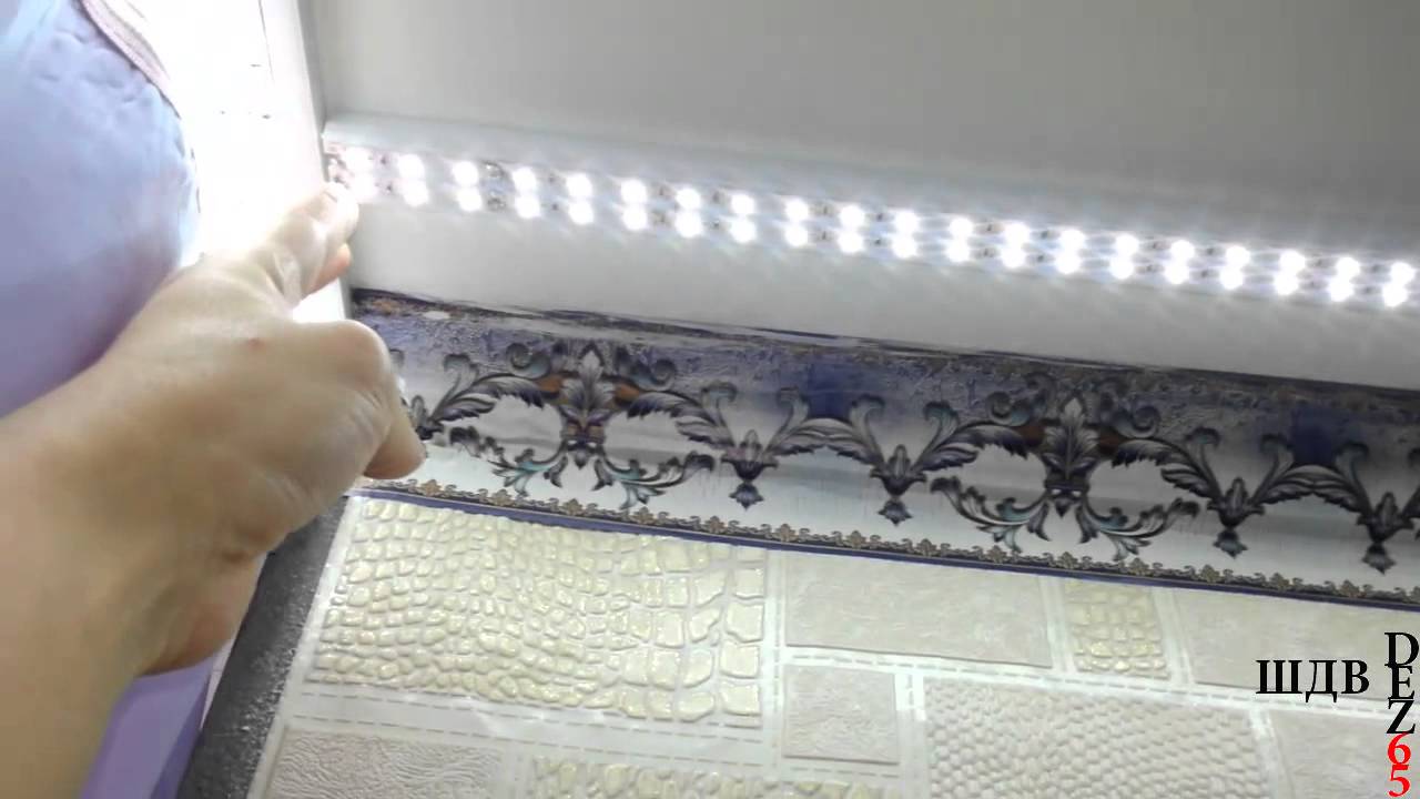 Светодиодное освешение ванной комнаты, LED лента на практике