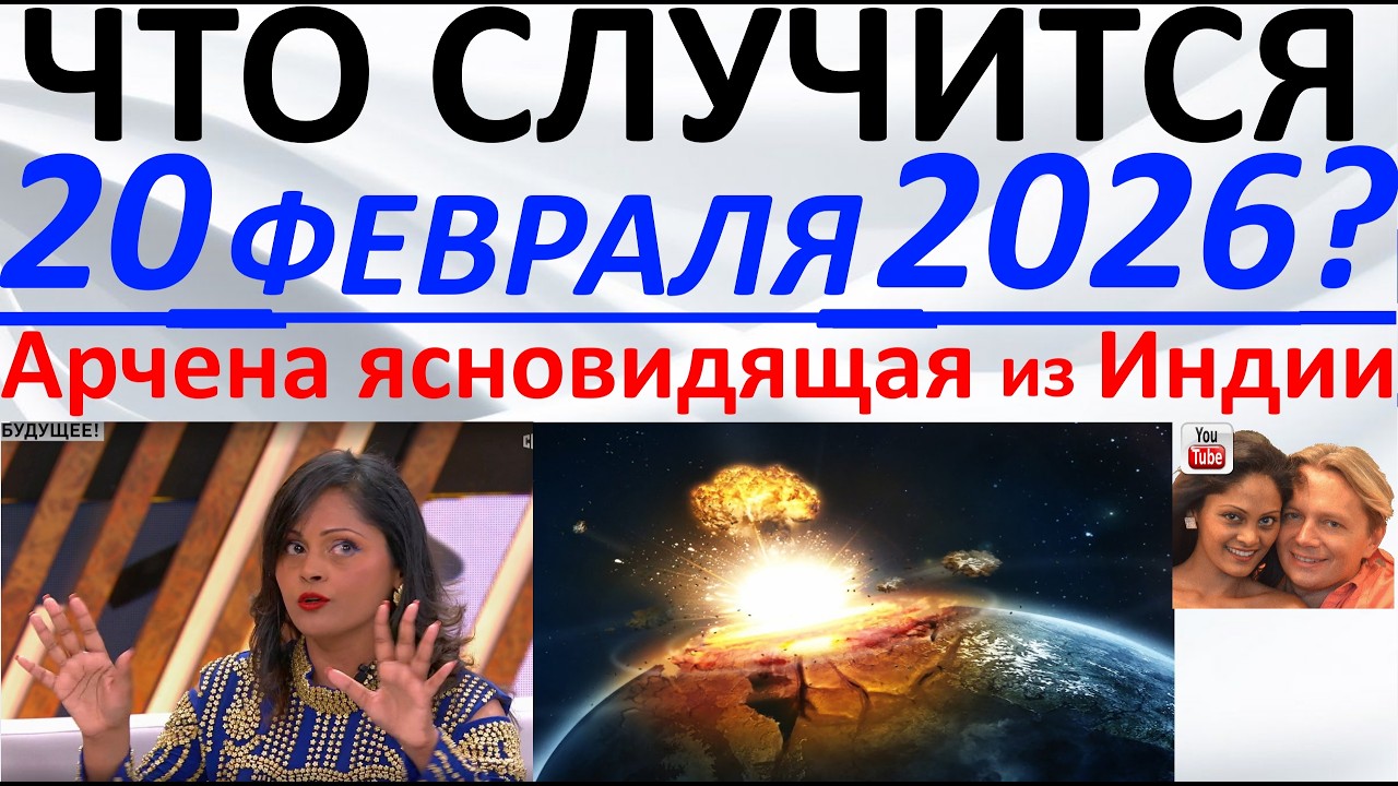 Что произойдет 20 февраля 2026 года?! Арчена ясновидящая из Индии
