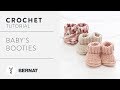 Crochet baby booties