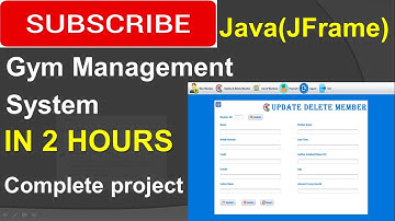 Gym Management System in java (JFrame, Netbeans IDE, Mysql Database) Complete Project (step by step)
