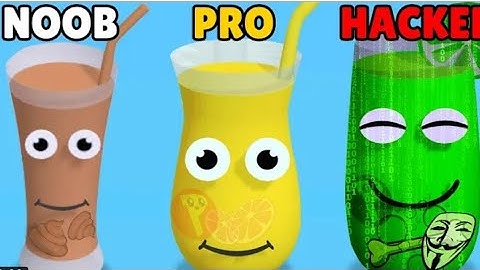 Juice Run - All Levels Gameplay Android,ios NOOB vs PRO vs HACKER - Juice Run