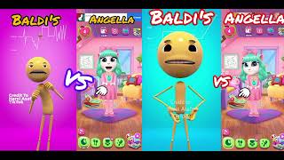 Who Will win-Baldi's 🆚 Talking Angella? 👌🤣 #baldisbasics #talkingangella  #skibiditoilet #short