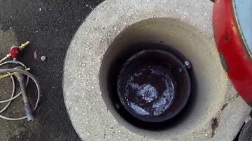 Homemade Propane Metal Foundry Furnace Aluminium Tutorial Build How To Make Part 2 of 4 Aluminum