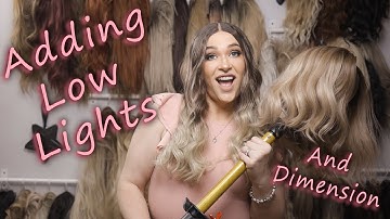 Adding Low Lights & Dimension To Synthetic Wigs | How To Make A Wig Look Natural | Jesse M. Simons