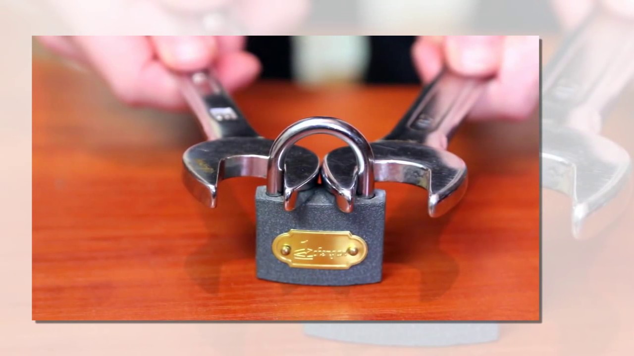 How to open a lock with a nut wrench YouTube