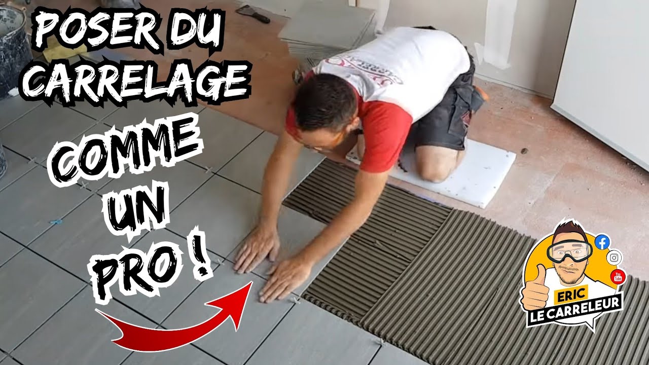 Comment appliquer la colle à carrelage avec un peigne à colle ? - Conseil  pose carrelage - e-carreleur