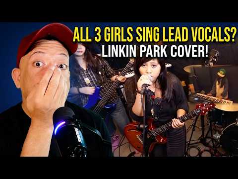Missioned Souls Reaction! ALL 3 girls Sing Lead on What I've Done | Linkin Park cover!!