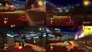 CRASH TEAM RACING na 4 graczy FUN-PLAY gameplay PS5 raptor10111