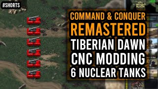 CNC REMASTER - 6 NUCLEAR TANKS VS GDI | TIBERIAN DAWN Modding #SHORTS [2021]