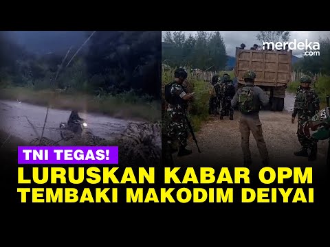 Tegas! TNI Buka Suara Viral Video Makodim Diserang OPM saat Ada Jenazah Danramil