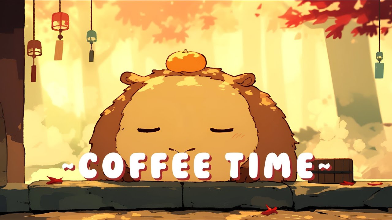 Capybara Lofi Music Station | Chill Jazz Beats to Relax/Study 🎵 💫