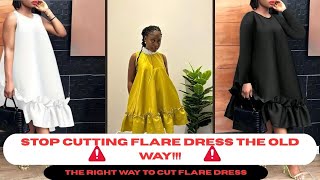 How to Cut a Flare Dress/Gown Without Pattern