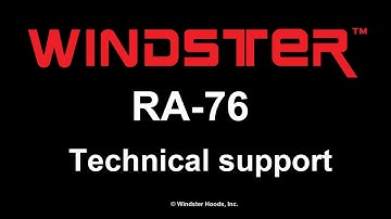 Windster Range Hood - RA-76 - How to replace control switch