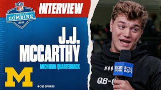 J.J. McCarthy Says He Wants To Throw To Justin Jefferson \& Davante Adams In The NFL I CBS Sports