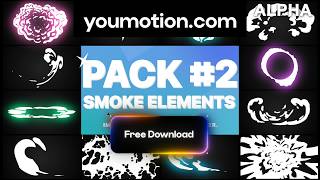 Smoke Elements Pack 02 - Modern Smoke Elements & Transitions (Ae) Free