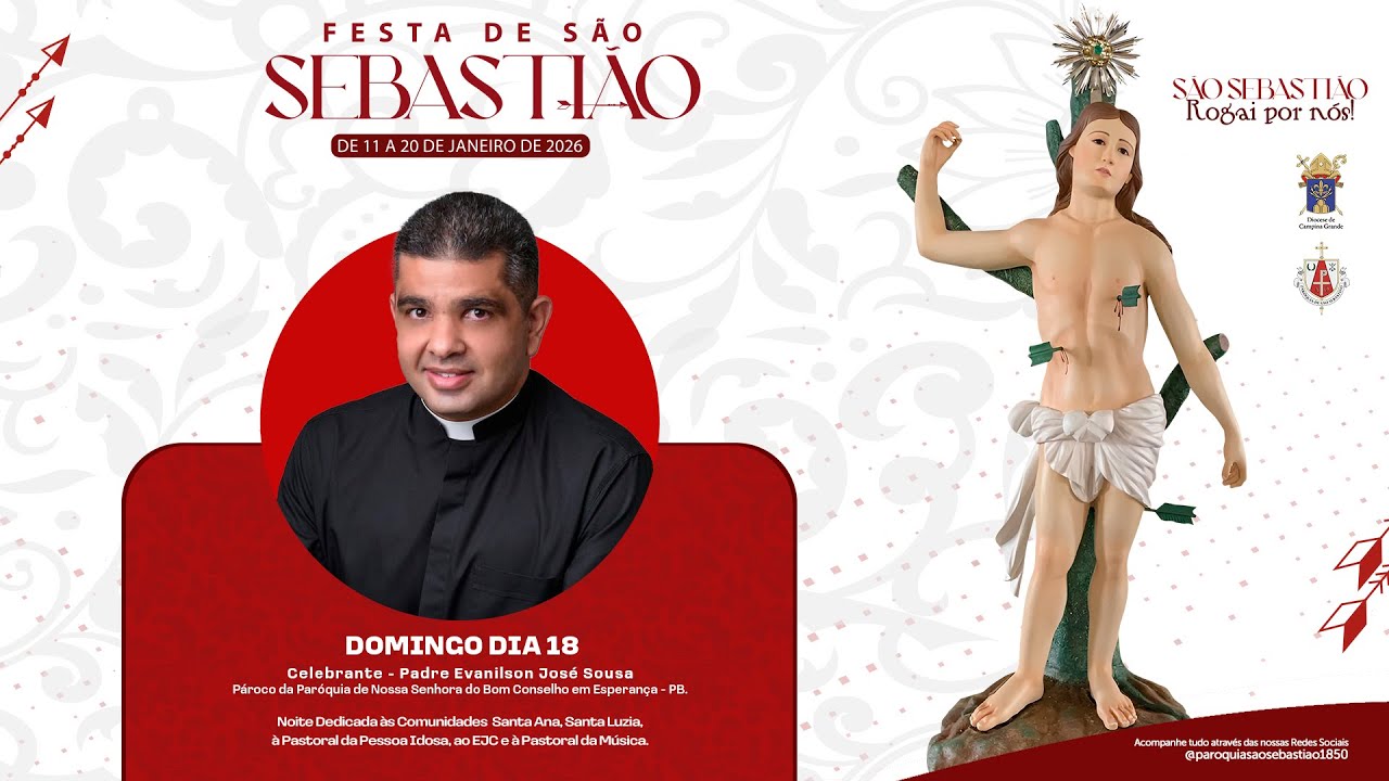 8ª Noite do Novenário a São Sebastião 2026 - 176 anos de fé, devoção e amor!