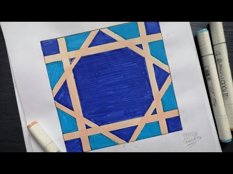 رسم زخارف إسلاميه