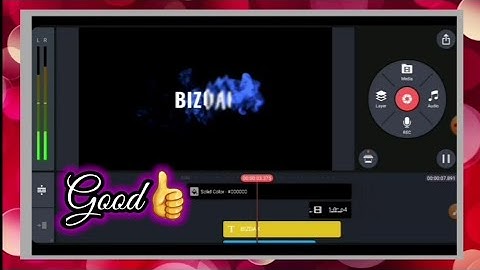 🔴 Blowing Smoke Text Intro Effect | Tutorial / " Kinemaster Pro "