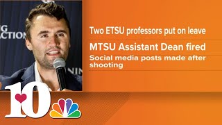 2 ETSU employees on administrative leave after social media posts regarding Kirk shooting