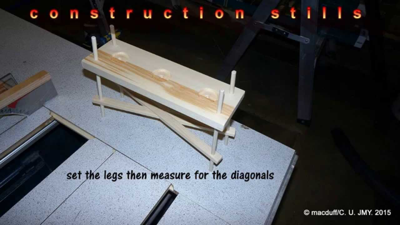 splayed legs with dowling prototype - YouTube