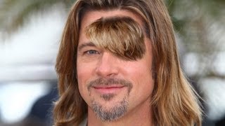 Celebrity Brad Pitt Decides To Grow Out Forehead Hair Wealth