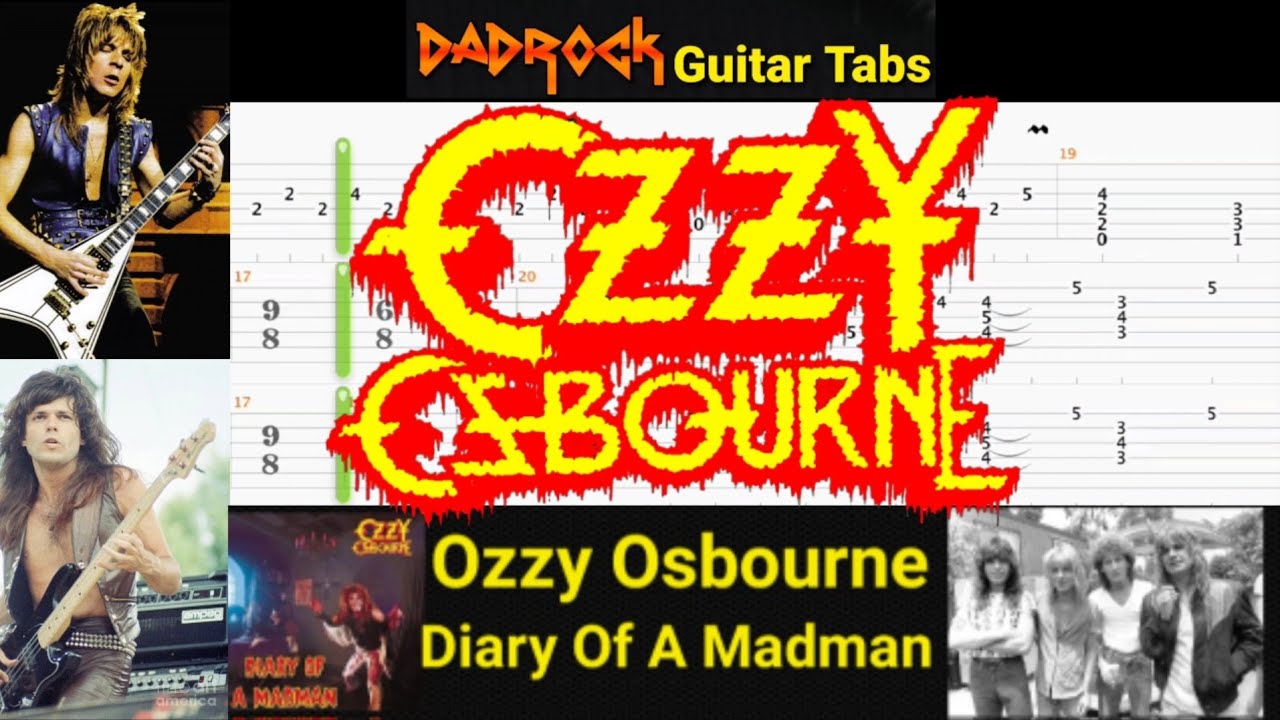 Diary Of A Madman - Ozzy Osbourne - Guitar + Bass TABS Lesson