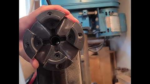 Wen 4" 4 Jaw wood lathe chuck video 14