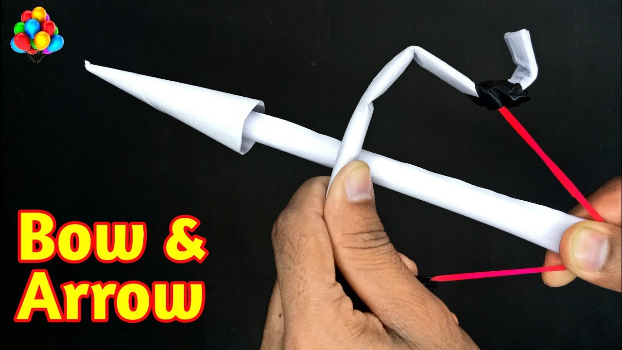 How to make Paper Bow and Arrow | DIY - Origami Paper Bow & Arrow | Easy Paper Origami, No Glue idea