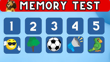 Memory Test...| Lion Quiz