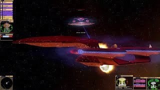 Enterprise D vs Terran Empire Galaxy Class Ships | KM | Star Trek Bridge Commander