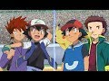 Pokémon Battle USUM: Ash And Gary Vs Ash and Tyson (Pokemon Johto Vs Hoenn)