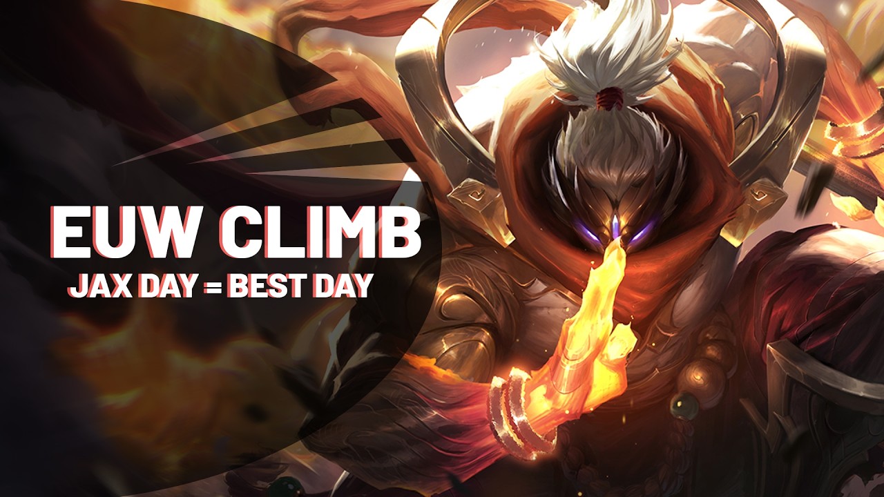 EUW RANK 1 CLIMB | THEY HAVE NO ANSWER FOR MY JAX...