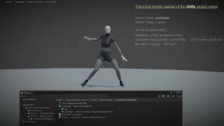 Unity - ' Lambada ' - dance animation  (#Unity adapted version)