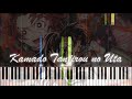 Demon slayer kimetsu no yaiba ep 19  kamado tanjirou no uta piano tutorial