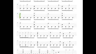 My Apocalypse + Arch Enemy + Drum only + Drum tab