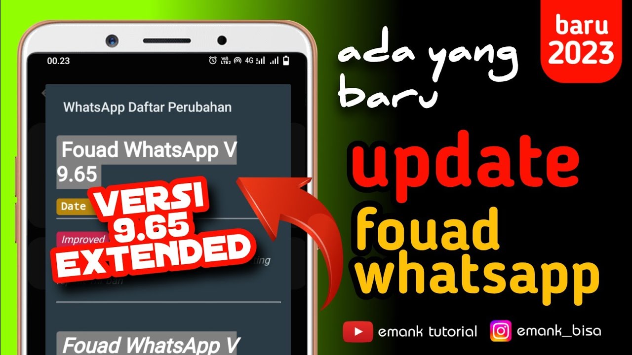 update fouad whatsapp 9.65 extended update fouad whatsapp versi