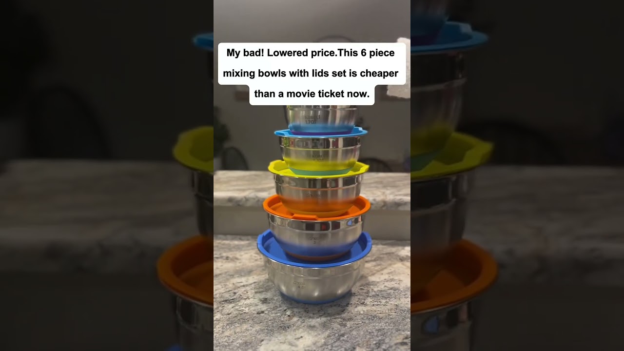 Versatile Mixing Bowls with Snap-On Lids for Easy Storage & Meal Prep