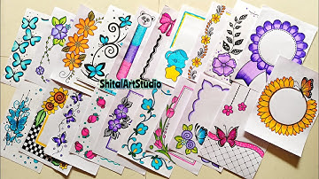 50 AMAZING BORDER DESIGNS/PROJECT WORK DESIGNS/ASSIGNMENT FRONT PAGE DESIGN/A4SHEET/PROJECTOR DESIGN