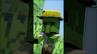 Plank Golem Vs Zombie - Minecraft Legends #shorts